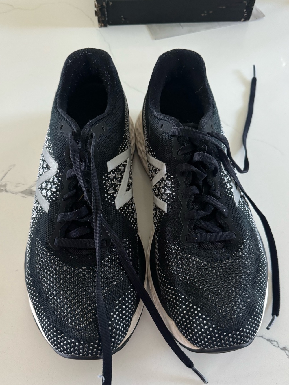 New Balance Black and White Athletic Sneakers